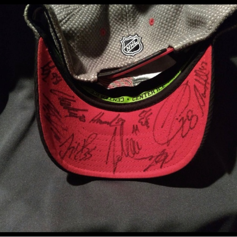 Signed Detroit Redwings Hat